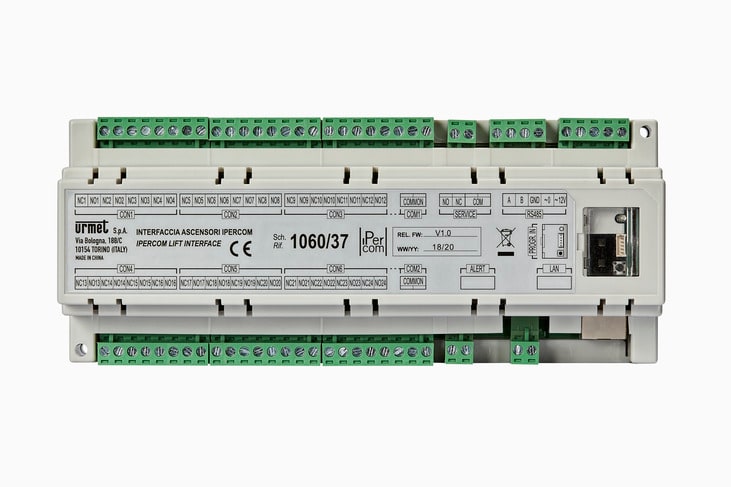 URMET - Interfaccia per ascensori IPerCom, sistema di interfaccia avanzato per ascensori.