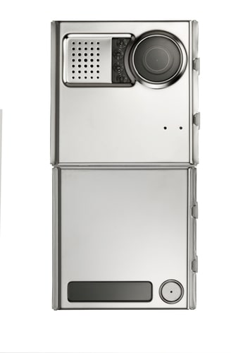 URMET - Posto esterno video con 1 pulsante in Sinthesi Steel, sistema IPerCom per kit. 1060/71