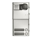 URMET - Posto esterno video 2 pulsanti in acciaio sintetico, sistema IPerCom.