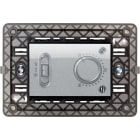 URMET - Termostato elettronico con supporto 3 moduli per scatola 503, 230V, Nea, alluminio USC. Rele 3M AL.