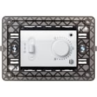 URMET - Termostato elettronico con supporto 3 moduli per scatola 503, 230V, Nea, bianco ghiaccio, rele 3M.