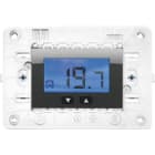 URMET - Termostato elettronico digitale con supporto 3 moduli per scatola 503, 230V, Nea, acciaio scuro, display LCD e rele.
