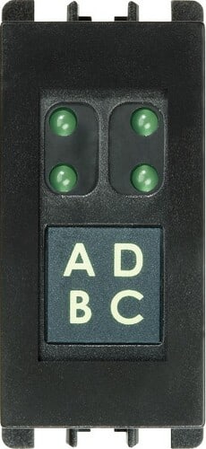 URMET - Lettore chiave di prossimità nero 1061 + adattatore supplementare.