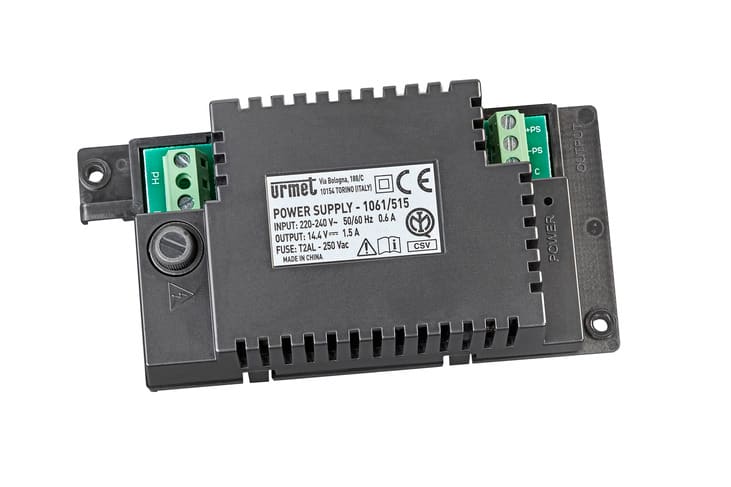 URMET - Alimentatore di ricambio per centrali 1061, 1067 e 1068 PS515 da 1,5A. 1061/515