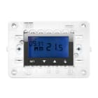 URMET - Cronotermostato elettronico digitale con supporto 3 moduli per scatola 503 a batterie Nea acciaio scuro CRONOT.EL.SET.LCD 3M ACC.SC.