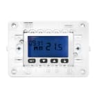 URMET - Cronotermostato elettronico digitale con supporto 3 moduli per scatola 503 a batterie Nea bianco ghiaccio CRONOT.EL.SET.LCD 3M BIA GH.