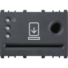 URMET - interruttore tasca porta badge, 3 moduli, Nea, antracite transponder ant