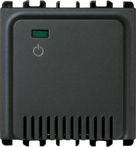 URMET - Alimentatore per articoli 10611 e 10671, 2 moduli, 230V 12Vac, Nea, antracite ALIMENTATORE PER 10661/10671 A.