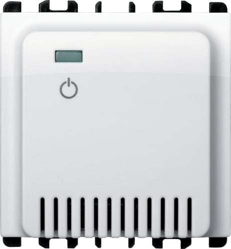 URMET - Alimentatore per articoli 10611 e 10671, 2 moduli, 230V 12Vac, Nea, bianco ghiaccio ALIMENTATORE X 10661/10671 BG.