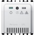 URMET - Rilevatore gas metano/GPL, 2 moduli, Nea, bianco ghiaccio, rele BG