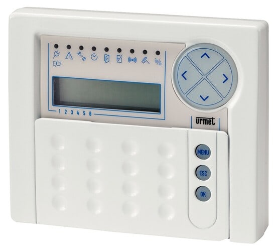 URMET - Tastiera di comando con display LCD retroilluminato 1067 LCD retroilluminato.