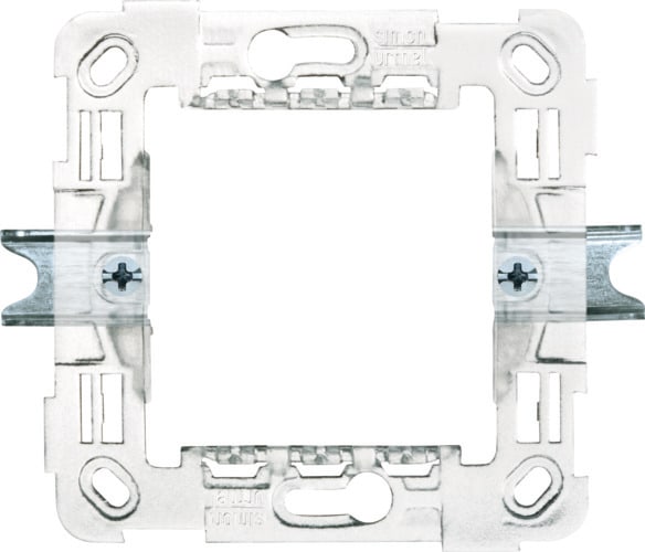 URMET - Supporto ribassato 2 moduli griffe per diametro 60mm Nea. 10702N.G