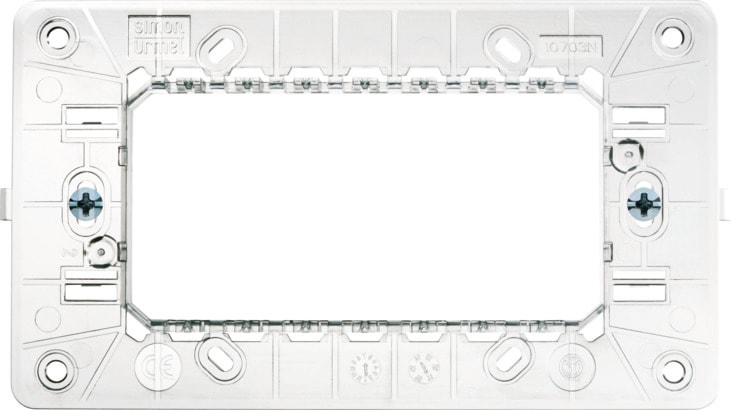 URMET - Supporto ribassato 4 moduli con viti ribass. 4mod con viti. 10704N