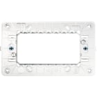 URMET - Supporto ribassato 4 moduli con viti ribass. 4mod con viti.