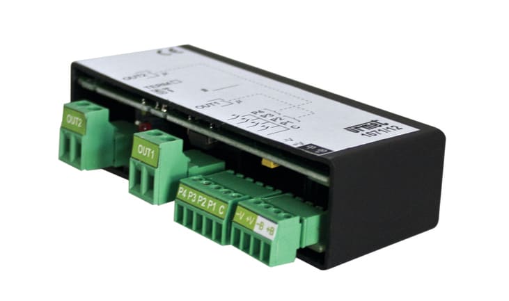 URMET - Modulo relè elettronico ad incasso ribassato, iPerHome, con 4 ingressi e 2 uscite da 16A, 1 OUT.