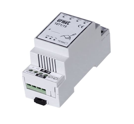 URMET - Modulo dimmer elettronico iPerHome da barra DIN con 4 uscite analogiche 0/1-10V CONTROLLO DIMMER 4 CAN.0/1-10V.
