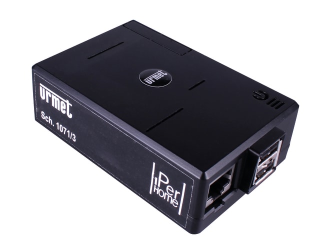 URMET - Server centrale di sistema, iperhome BASIC, fanless, per la gestione di 50 punti tramite BUS iPerBus, 4 mappe, 16 scenari.