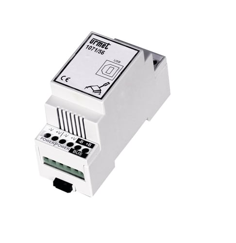 URMET - Interfaccia per configurazione del server iPerHome da PC via USB da barra DIN, tramite software iPerSet. INTERFACCIA BUS.