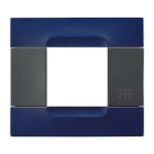 URMET - Placca tecnopolimero serie antracite blu sidney 2 moduli Kàdra.