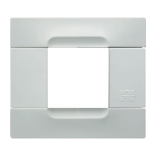 URMET - Placca tecnopolimero bianco helsinki 2 moduli Kàdra Monochrome.