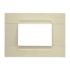 URMET - Placca tecnopolimero serie antracite avorio 3 moduli Kàdra. 10803.AV