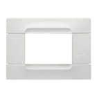 URMET - Placca 3 moduli in tecnopolimero bianco Kàdra Monochrome 3MOD B.