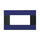 URMET - Placca tecnopolimero serie antracite 4 moduli blu Stoccolma Kàdra.