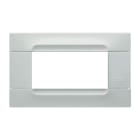 URMET - Placca tecnopolimero Kàdra Monochrome bianco helsinki 4 moduli.