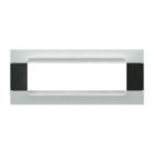 URMET - Placca tecnopolimero serie antracite Kàdra bianco helsinki 7 moduli.