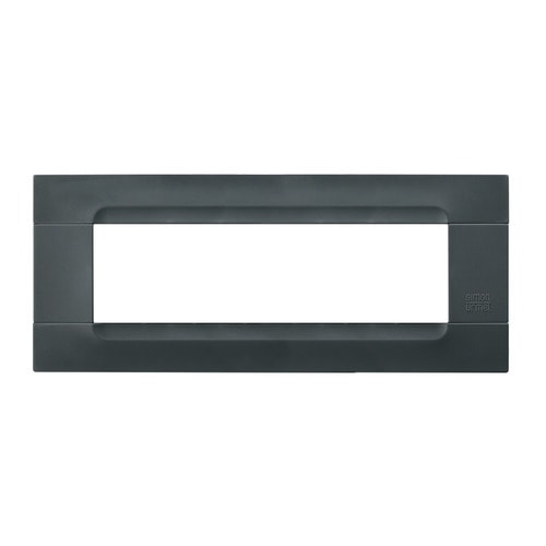 URMET - Placca tecnopolimero nero Auckland 7 moduli Kàdra Monochrome. 10807.04