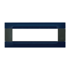 URMET - Placca tecnopolimero serie antracite Kàdra blu sidney 7 moduli.