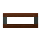 URMET - Placca tecnopolimero serie antracite Kàdra marrone L'Havana 7 moduli.