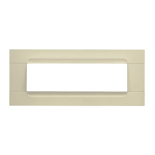 URMET - Placca tecnopolimero monoc. avorio 7 moduli serie antracite Kàdra.