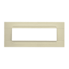 URMET - Placca tecnopolimero monoc. avorio 7 moduli serie antracite Kàdra. 10807.AV