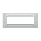 URMET - Placca tecnopolimero bianco helsinki 7 moduli Kàdra Monochrome 7M.