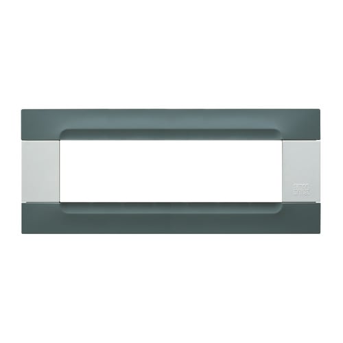 URMET - Placca tecnopolimero grigio berlino 7 moduli serie bianca Kàdra.