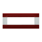 URMET - Placca tecnopolimero rosso pechino 7 moduli serie bianca Kàdra.