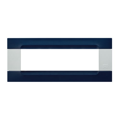 URMET - Placca tecnopolimero blu sidney 7 moduli serie bianca Kàdra.