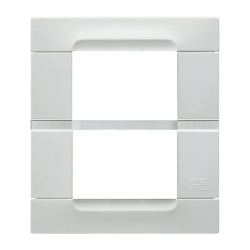 URMET - Placca tecnopolimero bianco Helsinki 3+3 moduli Kàdra Monochrome 6M.