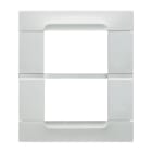 URMET - Placca tecnopolimero bianco Helsinki 3+3 moduli Kàdra Monochrome 6M.