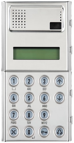 URMET - Modulo tastiera numerica e display MDC 2VOICE Sinthesi Steel set lingue standard sistema 2Voice. 1083/14
