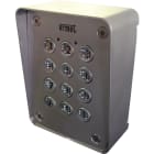 URMET - Custodia con visiera in acciaio per tastiera 1088/48.