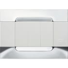 URMET - Placca metallo 3 moduli serie bianca Kàdra nickel.