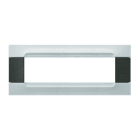 URMET - Placca metallo antracite 7 moduli bianco vega serie Kàdra.