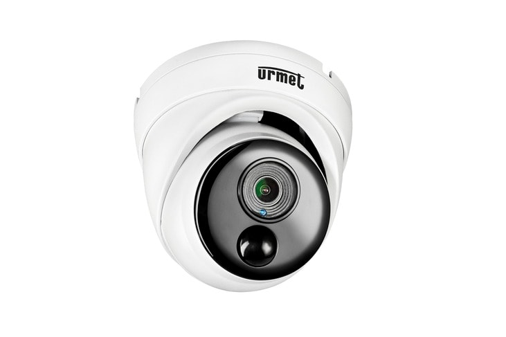 URMET - Telecamera dome AHD 2M con ottica fissa 3.6mm e PIR, Building&Retail ECO.