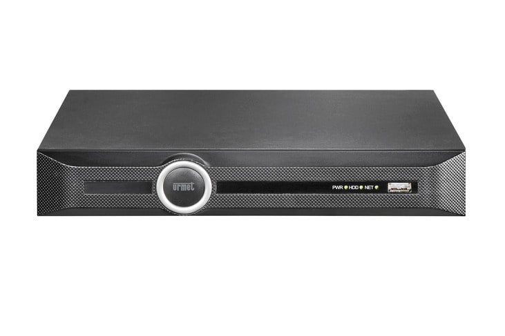 URMET - NVR 4K 10CH H.265 POE, 8 porte PoE, 1 slot HD.