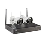 URMET - Kit WiFi 2M 8CH con NVR, telecamere WiFi e effetto deterrenza.