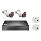 URMET - Kit IP 5M con NVR 4CH 4K PoE e telecamere Building&Retail AI Plus.