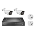 URMET - Kit IP 5M con NVR 8CH PoE 4K e telecamere Building&Retail AI PLUS.