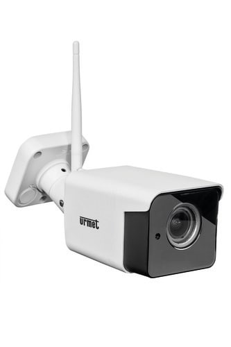 URMET - Telecamera bullet IP WiFi con ottica motorizzata 2.8-12mm, ideale per Building&Retail Video Smart.